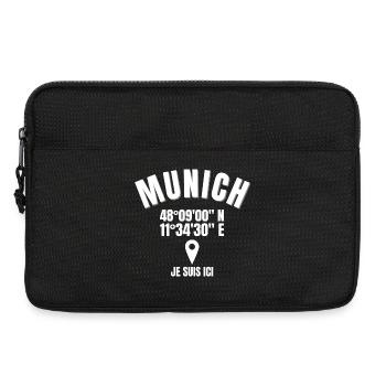 Munich, Allemagne, Bavière - Sacoche pour ordinateur portable 13 pouces - noir - Devant
