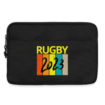 rugby, rugby sport, rugby fan, rugby 2023 - Laptop bag 13" - black - Front