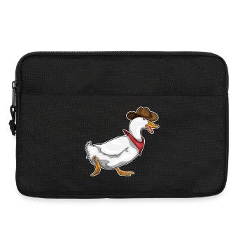 Canard Cowboy Chapeau de cowboy - Sacoche pour ordinateur portable 13 pouces - noir - Devant