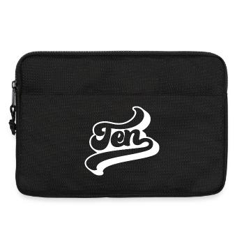 Dix 10e anniversaire Enfants Garçons Filles 10 ans - Sacoche pour ordinateur portable 13 pouces - noir - Devant