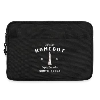Lighthouse Homigot, South Korea, enjoy the vibe - Laptop bag 13" - black - Front