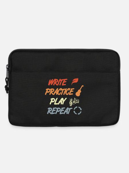 Ukulele Motivation - Laptoptasche 13" - Schwarz