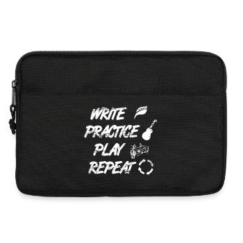 Write Practice Play Repeat - Laptop bag 13" - black - Front