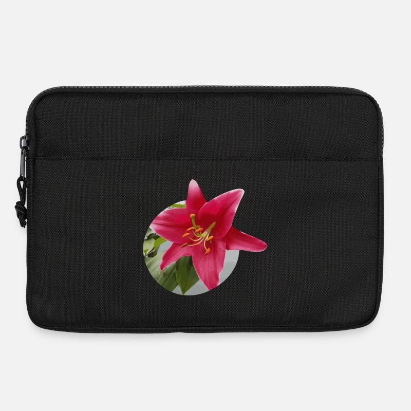 Lilie2 - Laptoptasche 13" - Schwarz