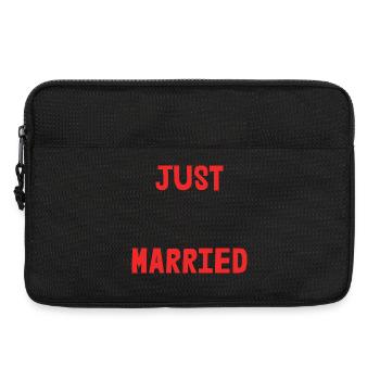 ICH HABE GERADE GEHEIRATET. Junggesellinnenabschied. VALENTINSTAG. PAAR. LIEBE - Laptoptasche 13" - Schwarz - Vorne