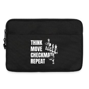 Pensez à jouer à Checkmate ensuite - Sacoche pour ordinateur portable 13 pouces - noir - Devant