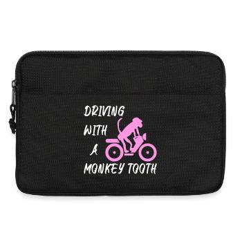 Driving with a monkey tooth - Affenzahn - Laptoptasche 13" - Schwarz - Vorne