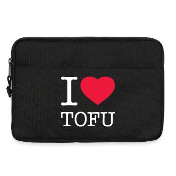 I LOVE TOFU - Laptoptasche 13" - Schwarz - Vorne