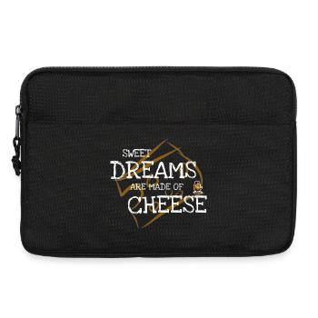 Käseträume: Süße Träume Druck - Laptoptasche 13" - Schwarz - Vorne