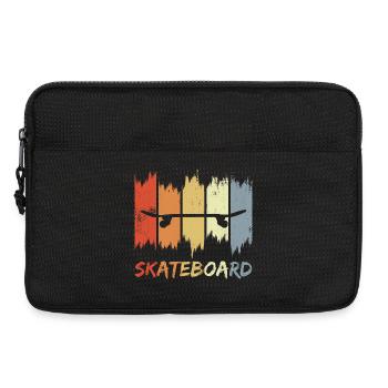 Skateboard Retro Look - Laptop bag 13" - black - Front