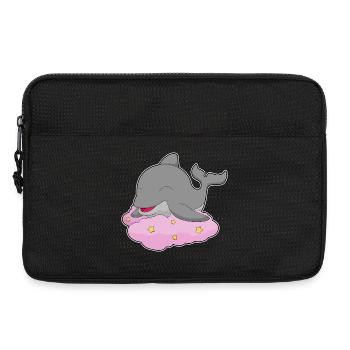 Dolphin Clouds - Laptop bag 13" - black - Front