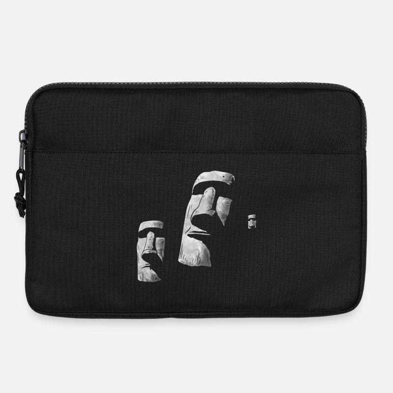 Moai Köpfe Osterinsel Polynesien - Laptoptasche 13" - Schwarz