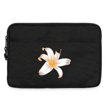 WEISSE LILIELilienzauber Weiße Lilie - Laptoptasche 13" - Schwarz - Vorne