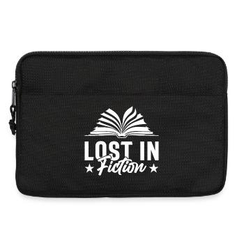 LOST IN FICTION - Laptop bag 13" - black - Front