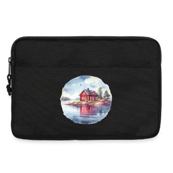 Maison suédoise cadeau de vacances maison suédoise - Sacoche pour ordinateur portable 13 pouces - noir - Devant