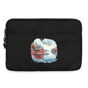 Suède maison Suède lac cadeau de vacances - Sacoche pour ordinateur portable 13 pouces - noir - Devant