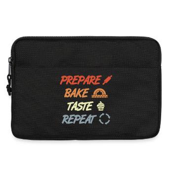 Préparer Cuire Goûter Répéter - Sacoche pour ordinateur portable 13 pouces - noir - Devant