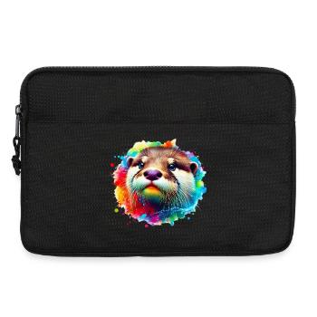 Loutre - Sacoche pour ordinateur portable 13 pouces - noir - Devant