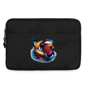 Mandarin duck - Laptop bag 13" - black - Front