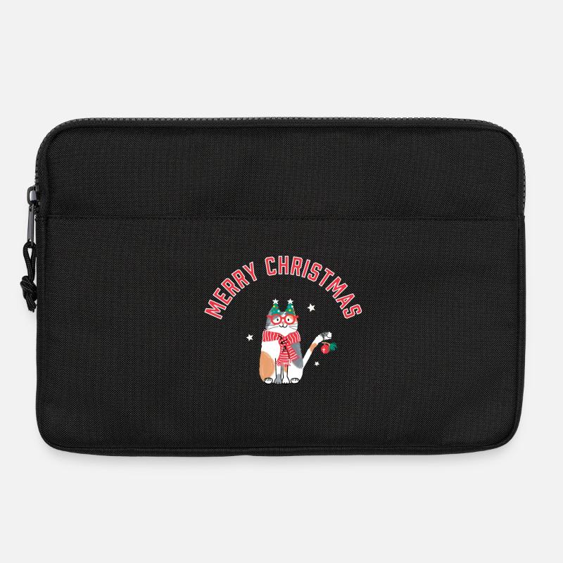 Cat Christmas Magic - Laptop bag 13" - black