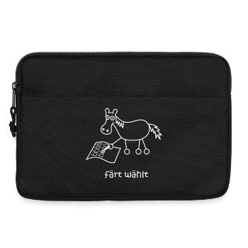 färt wählt, Pferd wählt, Wahlen, Wahl, Pferde - Laptoptasche 13" - Schwarz - Vorne