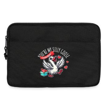 Du bist meine verrückte Gans Lustiger Valentinstag - Laptoptasche 13" - Schwarz - Vorne