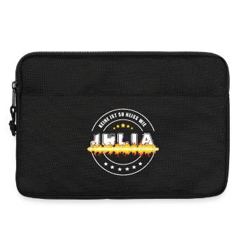 Keine ist so heiss wie Julia - Laptoptasche 13" - Schwarz - Vorne