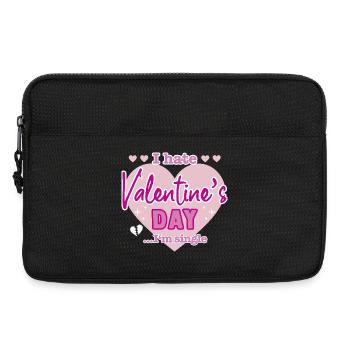 I hate valentine`s day - Laptoptasche 13" - Schwarz - Vorne