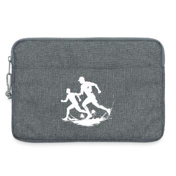 Running Chart - Laptop bag 13" - heather grey - Front