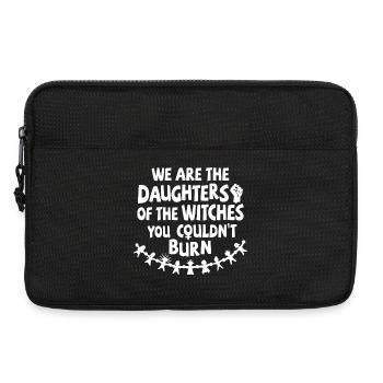 Nous sommes les filles des sorcières que tu n’as pas pu brûler - Sacoche pour ordinateur portable 13 pouces - noir - Devant