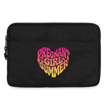 Pregnant Girl Summer - Laptop bag 13" - black - Front