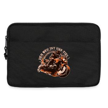 Adrenalin Motorradfahrer Zitat Biker Motorrad - Laptoptasche 13" - Schwarz - Vorne