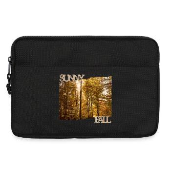 Sunny Fall - Herbstsonne im Wald - Laptoptasche 13" - Schwarz - Vorne