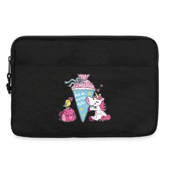 School enrollment unicorn. Oh my bag! - Laptop bag 13" - black - Front