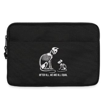 Evolving Animal Skeleton Dance Design - Laptop bag 13" - black - Front
