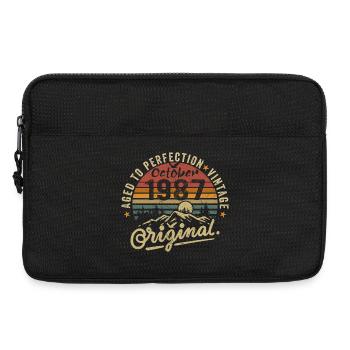 1987 Geboren im oktober 1987 Jahrgang oktober 1987 - Laptoptasche 13" - Schwarz - Vorne
