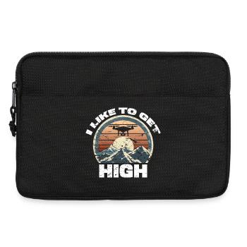 Drohne I like to get high - Laptoptasche 13" - Schwarz - Vorne