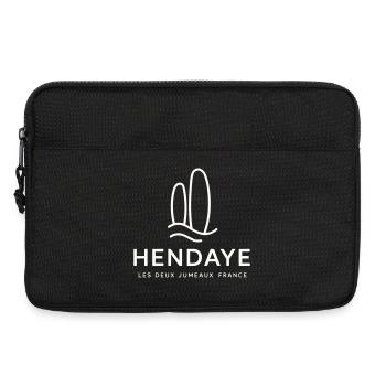 Motif Nature hendaye - Sacoche pour ordinateur portable 13 pouces - noir - Devant