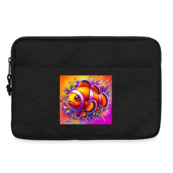 Poisson-clown - Sacoche pour ordinateur portable 13 pouces - noir - Devant