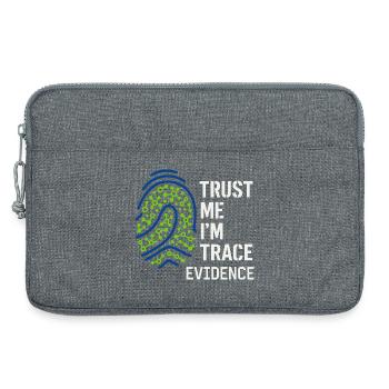 Chimiste médico-légal, Laboratoire criminel, Toxicologie - Sacoche pour ordinateur portable 13 pouces - gris chiné - Devant