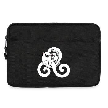 Bretonische Bretonische Hermine – Breizh Symbol Triskel - Laptoptasche 13" - Schwarz - Vorne