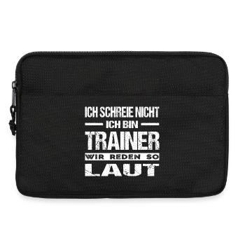  Trainer Abschied Mannschaft Verein Trainer Spruch - Laptoptasche 13" - Schwarz - Vorne