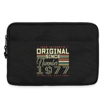 cadeau d'anniversaire novembre 1977 - Sacoche pour ordinateur portable 13 pouces - noir - Devant