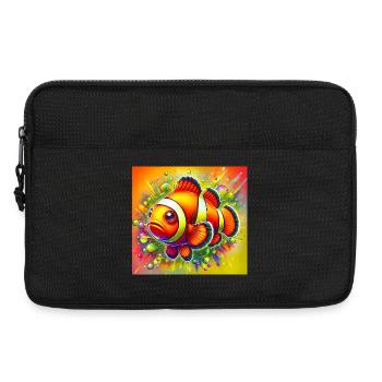 Poisson-clown - Sacoche pour ordinateur portable 13 pouces - noir - Devant