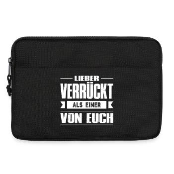 Lustige Sprüche Fun Outfits Ironie Sarkasmus - Laptoptasche 13" - Schwarz - Vorne