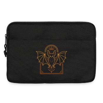 Bat with halo ornament - Laptop bag 13" - black - Front