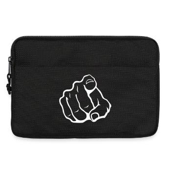 Index Finger Silhouette - Laptop bag 13" - black - Front
