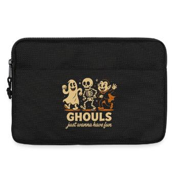 Les goules veulent juste s’amuser Conception d’Halloween - Sacoche pour ordinateur portable 13 pouces - noir - Devant