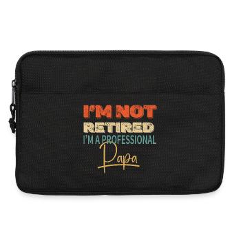 Ich bin nicht im Ruhestand, ich bin ein Pro-Vater - Laptoptasche 13" - Schwarz - Vorne