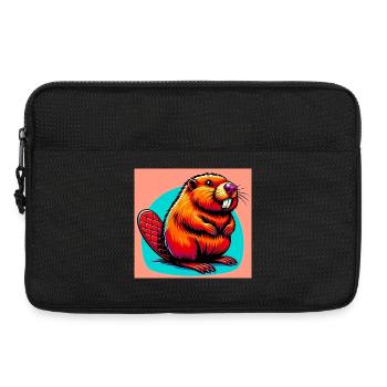 Bieber - Laptoptasche 13" - Schwarz - Vorne